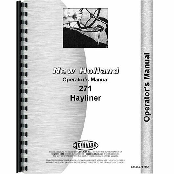 Aftermarket Fits New Holland 271 Baler Operators Manual RAP79989